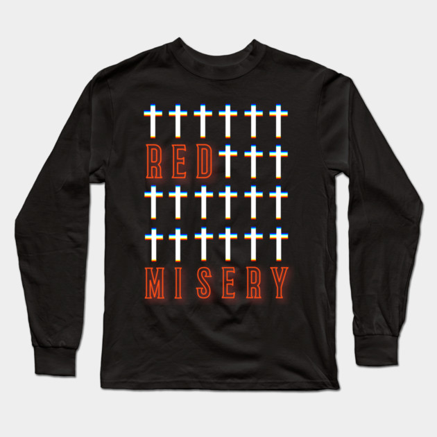 Red Misery - Crosses Long Sleeve T-Shirt by Red Misery