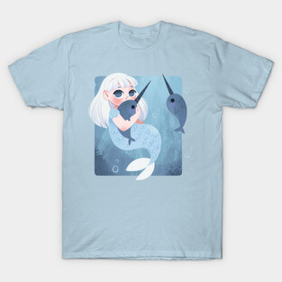 Narwhal Mermaid T-Shirt