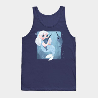 Narwhal Mermaid Tank Top