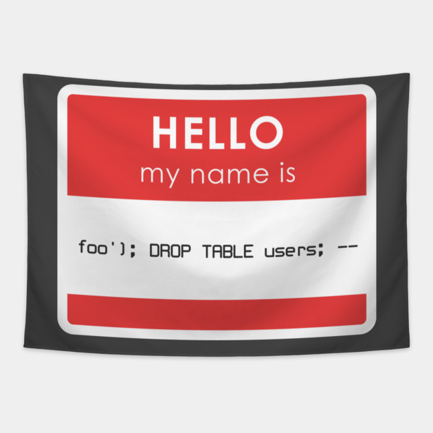 My name is foo Tapestry by enrynz