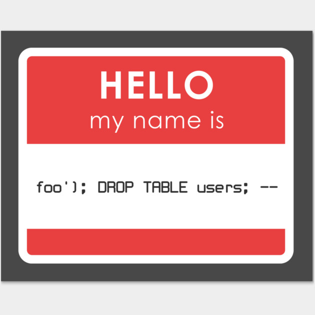 My name is foo Wall Art by enrynz