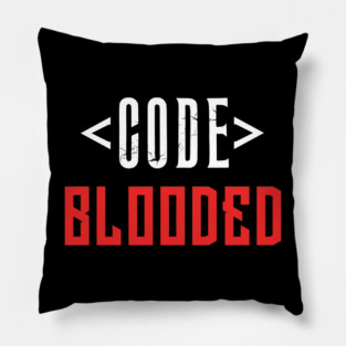 Code Blooded Pillow