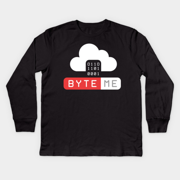 Byte me Kids Long Sleeve T-Shirt by enrynz