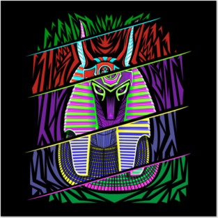 Egyptian god cut Posters and Art