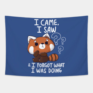 Forgetful Red Panda Tapestry