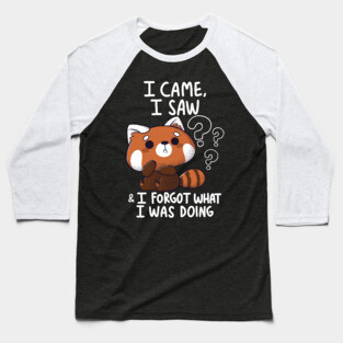 Forgetful Red Panda Baseball T-Shirt