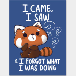 Forgetful Red Panda Posters and Art