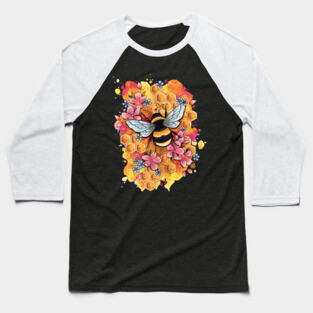 The Original Bumble Bee by Lorna Laine Baseball T-Shirt