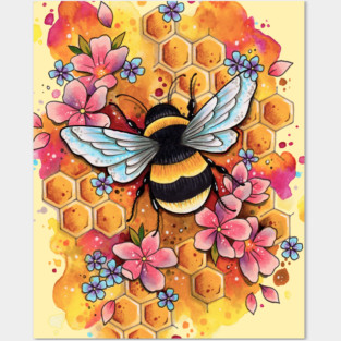 The Original Bumble Bee by Lorna Laine Posters and Art