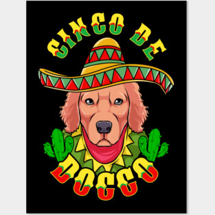 Cinco de Doggo Funny Labrador Dog for Cinco de Mayo graphic Posters and Art