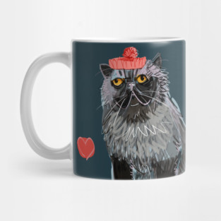 Alfredo-Cat with beret Mug