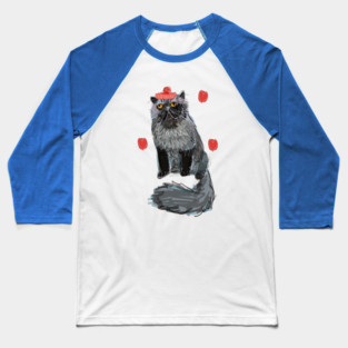 Alfredo-Cat with beret Baseball T-Shirt