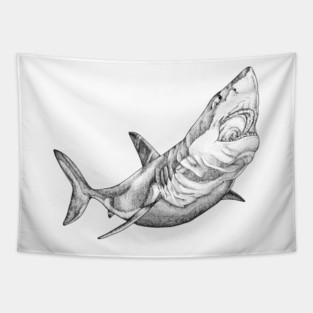 Great White Shark Tapestry