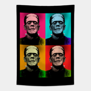 Frankenstein pop art Tapestry