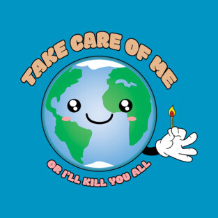 Cute Earth Global Warning T-Shirt