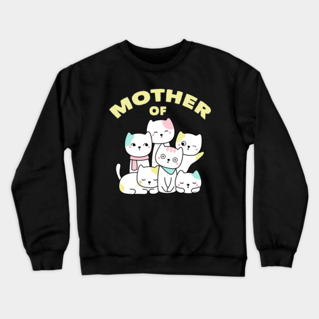 Mother of Cats Crewneck Sweatshirt by creative