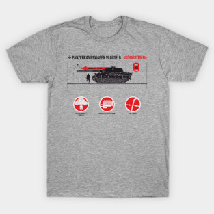 Infographic of Panzer VI Ausf. B «Tiger II» T-Shirt