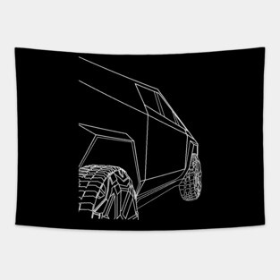 Destination Cybertruck Tapestry