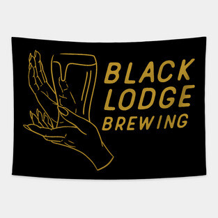 Black Lodge Pint Gold Tapestry