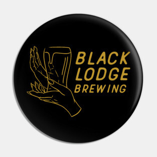 Black Lodge Pint Gold Pin