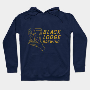 Black Lodge Pint Gold Hoodie