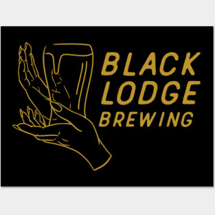 Black Lodge Pint Gold Posters and Art
