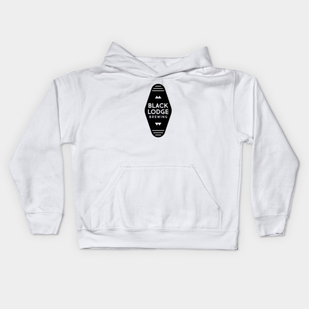 Black Lodge Brewing Logo Kids Hoodie by Black Lodge Brewing Co.