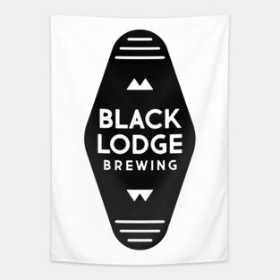 Black Lodge Brewing Logo Tapestry
