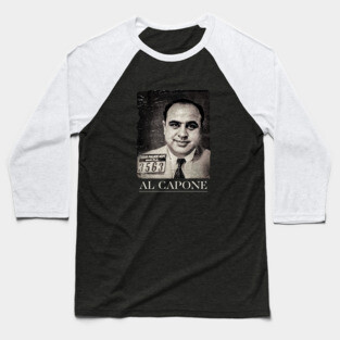 Al Capone Mugshot Baseball T-Shirt