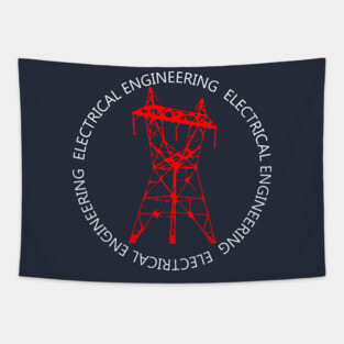electrical engineering, electrician engineer electricity Tapestry