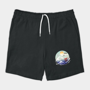 The Great Wave Japanese Crane Shorts
