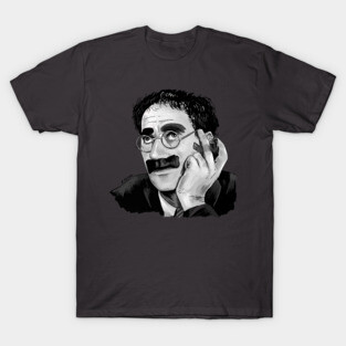 Groucho Marx Illustration by Burro T-Shirt