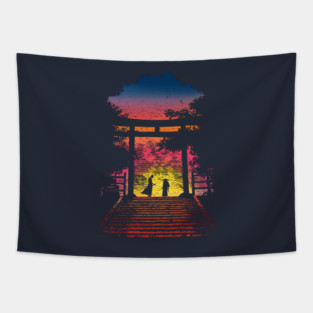 Samurai Battle Tapestry
