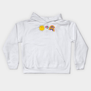 Sunshine, lollipops and rainbows Kids Hoodie