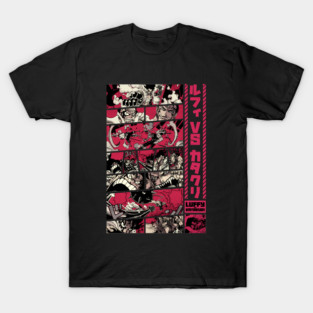 Luffy Sankeman vs Katakuri == ONE PIECE = Manga Panel Desing S04 -Magenta- T-Shirt