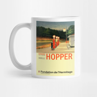Edward Hopper - Gas - Minimalist Exhibition Art Poster Mug