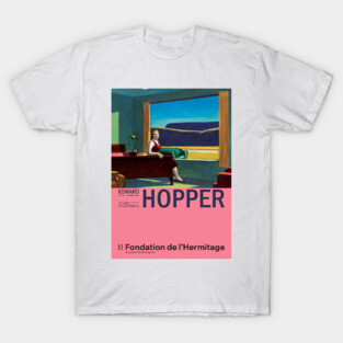 Edward Hopper - Western Motel - Minimalist Exhibition Art Poster T-Shirt