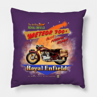 Royal Enfield Meteor 700 by MotorManiac Pillow