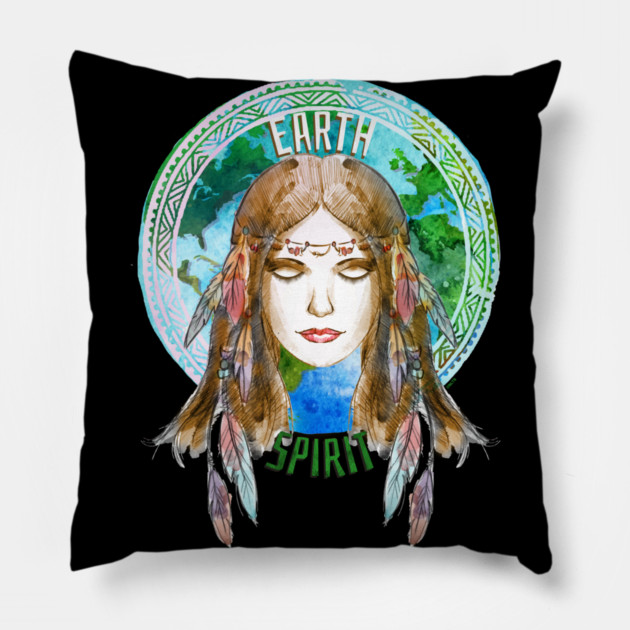 Mother Earth Spirit Pillow by creative