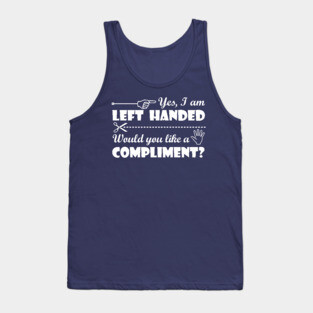 Lispe Yes, I am Left Handed Tank Top