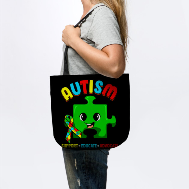 Autism Awareness Support Educate Advocate Cute design by creative
