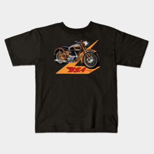 The BSA Golden Flash Motorcycle by MotorManiac Kids T-Shirt
