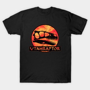 Utahraptor Fossil Skull T-Shirt