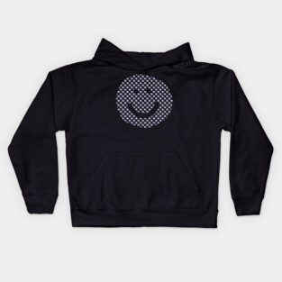 Smiley Face Pattern Lavender Kids Hoodie