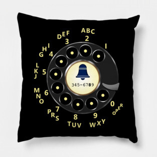 Retro Rotary Dial Pillow