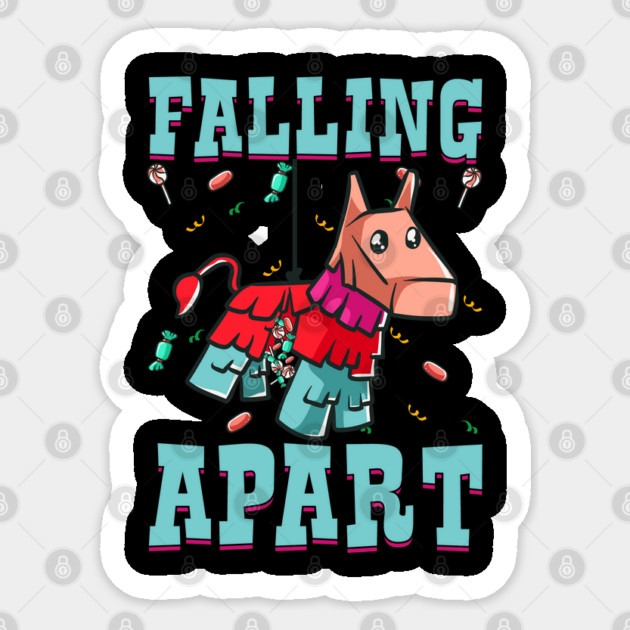 Cinco de mayo Funny Falling Apart Pinata product Sticker by creative