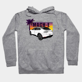 Sunset Mach-E in Star White Hoodie