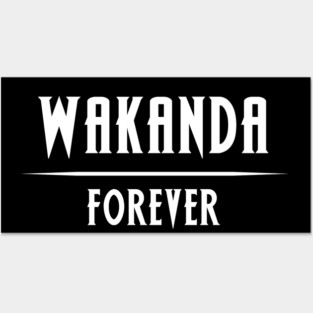 Wakanda Forver Classic Text Posters and Art