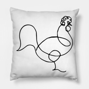 Picasso's Rooster Pillow