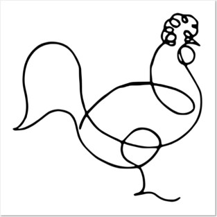 Picasso's Rooster Posters and Art